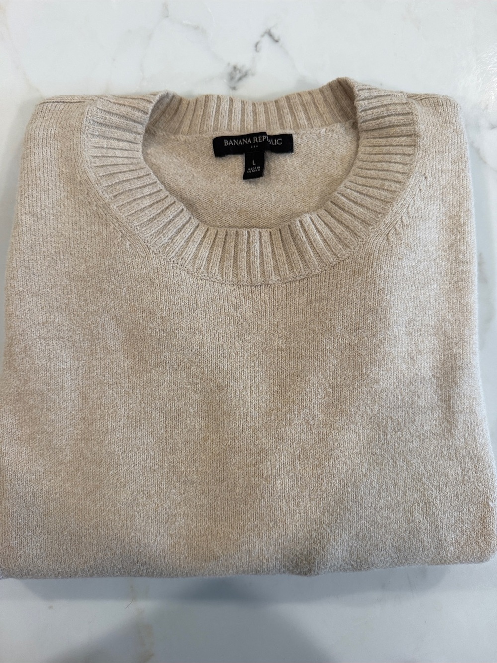 Banana Republic Women’s  Crewneck Sweater in oatmeal/Light Beige